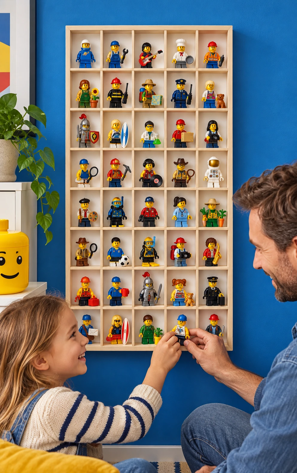 Minifigurki — półka w codziennym użyciu